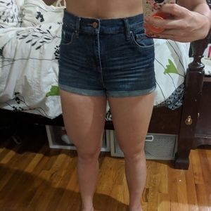 Garage High Waisted Denim Shorts